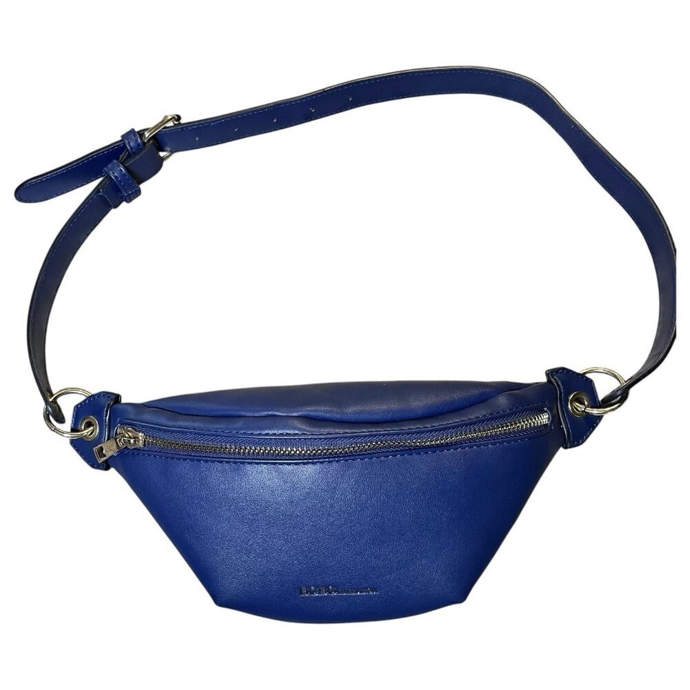Navy Blue BCBGenration‎ BCBG Buckle Belt Bag Fanny Pack Pouch Buckle Strap